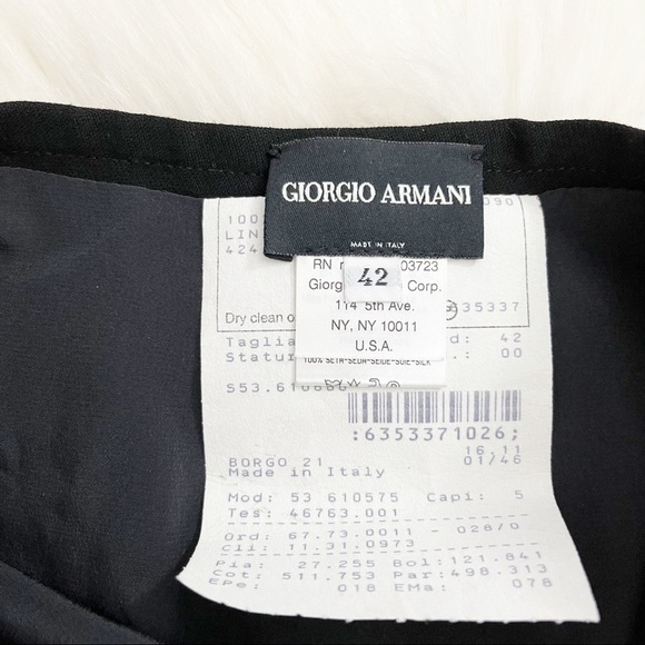 Vintage Giorgio Armani Black Skirt - Picture 4 of 4